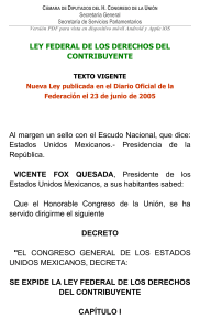 Ley Federal de los Derechos del Contribuyente en México