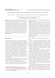 Perfil neuropsicológico de niños con dislalias