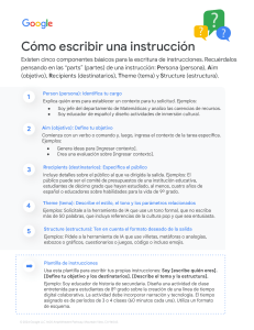 Cómo escribir instrucciones efectivas