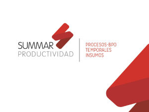 Presentación de Productividad SUMMAR