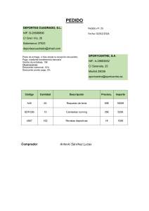 Purchase Order: Sports Equipment