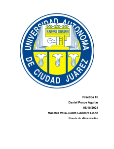 Informe de Práctica: Fuente de Alimentación