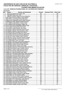 International Human Rights Law Grade Sheet