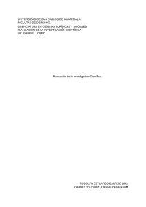 Planificación Investigación Derecho Laboral en Guatemala