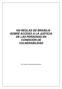 100 Reglas de Brasilia: Acceso a la Justicia