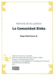 La Comunidad Xinka: Estudio Monográfico