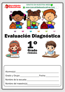 Evaluación Diagnóstica 1er Grado Primaria