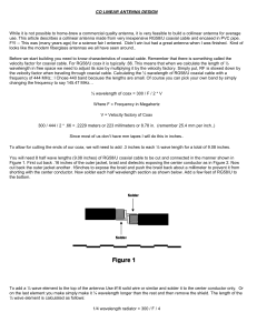 Collinear Antenna Design: Build Your Own