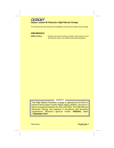 Learjet 40 Flight Manual Change: Noise Levels