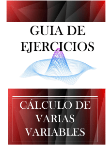 Guía de Ejercicios Cálculo Varias Variables