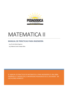 Manual de Prácticas Matemática II con GeoGebra