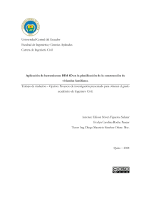 Tesis BIM 4D en Construcción de Viviendas