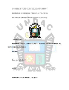 Concesiones Mineras: Restricciones y Limitaciones