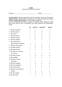 IDARE: Cuestionario de Autoevaluación de Ansiedad