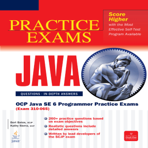 OCP Java SE 6 Programmer Practice Exams