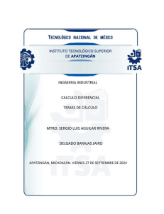 Cálculo Diferencial: Temas de Cálculo