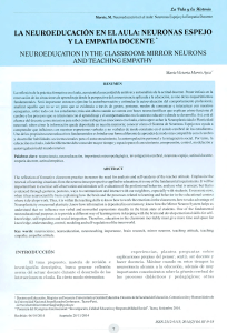 Neuroeducación: Neuronas Espejo y Empatía Docente