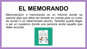 El Memorando: Características, Partes y Tipos