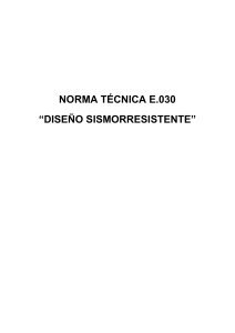 E.030 Diseño Sismo resistente