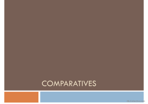 English Comparatives: Grammar Presentation