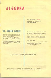 Álgebra de Baldor: Ejercicios y Problemas con Respuestas