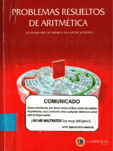 Arithmetic Problems Textbook