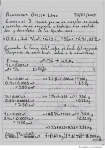 Physics Homework: Fluid Force Calculation