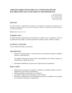 Amplificador FET: Informe de Laboratorio