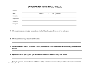 Evaluación Funcional Visual: Formulario Detallado