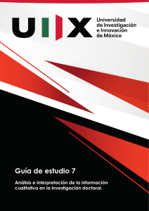 Guía de Estudio: Análisis Cualitativo en Investigación Doctoral