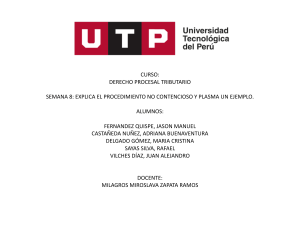 Derecho Procesal Tributario: Procedimiento No Contencioso