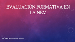 Evaluación Formativa en la NEM