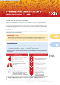 Informe TACO: Reacciones en Transfusiones 2016