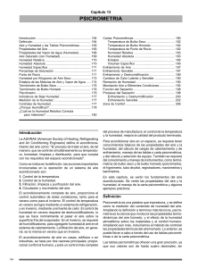 Psicrometría: Propiedades del Aire y Acondicionamiento