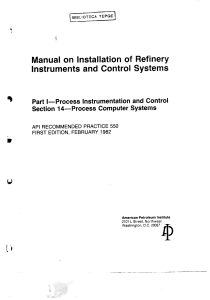 Refinery Instrument Installation Manual