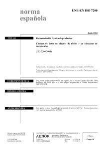 UNE-EN ISO 7200: Campos de datos en documentos técnicos