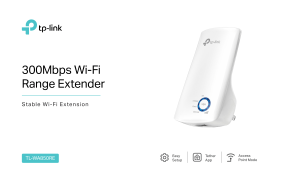 TP-Link TL-WA850RE Wi-Fi Range Extender Manual