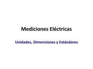 Mediciones Eléctricas: Unidades, Dimensiones y Estándares