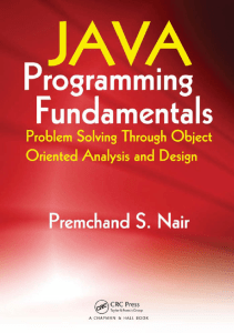 Java Programming Fundamentals: Object-Oriented Design