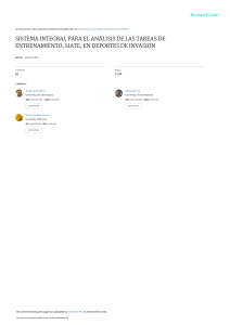 SIATE: Análisis de Tareas de Entrenamiento en Deportes de Invasión
