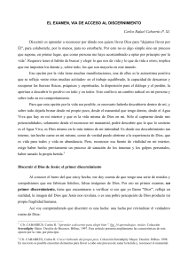 Discernimiento Espiritual: Vía de Acceso al Conocimiento de Dios