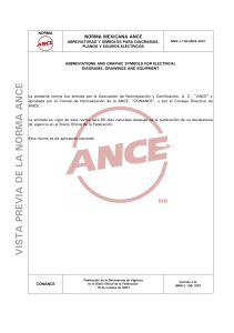 NMX-J-136-ANCE-2007: Abreviaturas y Símbolos Eléctricos