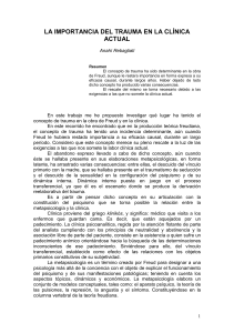 Trauma y Clínica: Freud y la Importancia Actual