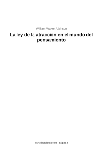 La Ley de la Atracción: William Walker Atkinson