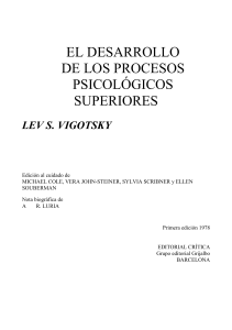 Desarrollo de Procesos Psicológicos Superiores - Vigotsky