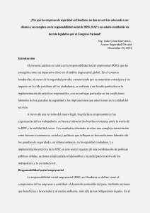 RSE y Seguridad Privada en Honduras: Análisis y Desafíos