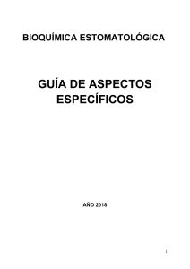 Bioquímica Estomatológica: Guía de Aspectos Específicos