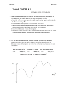 Movimiento de Suelos: Trabajo Práctico Caminos I