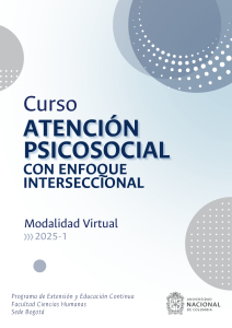 Atención Psicosocial Interseccional: Curso Virtual 2025