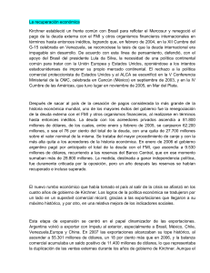 Recuperación Económica Argentina: Kirchner y Duhalde